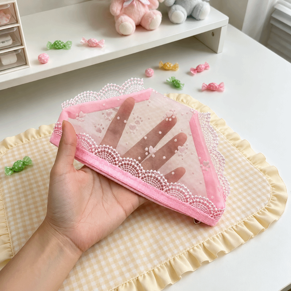 Милый кружевной сетчатый мешоч – обзор и цена Cosmetic Bags