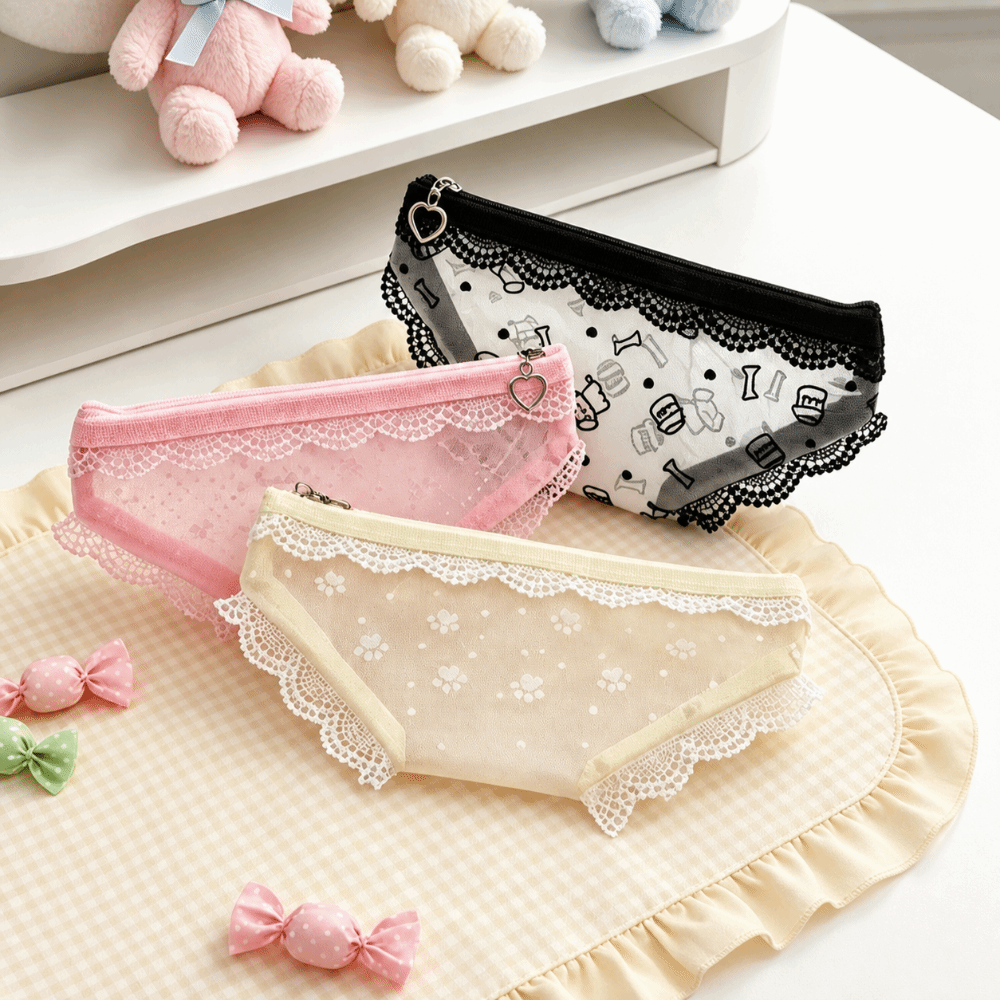 Милый кружевной сетчатый мешоч – обзор и цена Cosmetic Bags