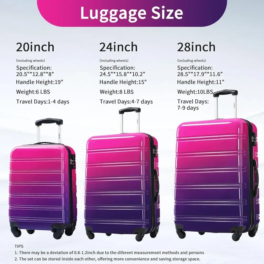 Набор из трех жестких чемодано – обзор и цена Expandable Hard Shell Luggage Set