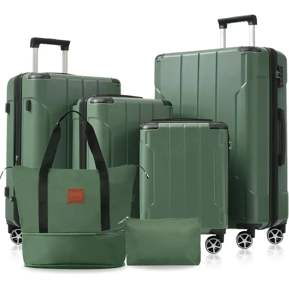 Набор из 6 расширяемых чемодан – обзор и цена Expandable Hard Shell Luggage Set