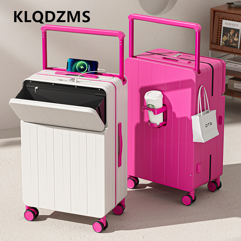 KLQDZMS Многофункциональный че – обзор и цена Front Opening Laptop Luggage 24 Inch
