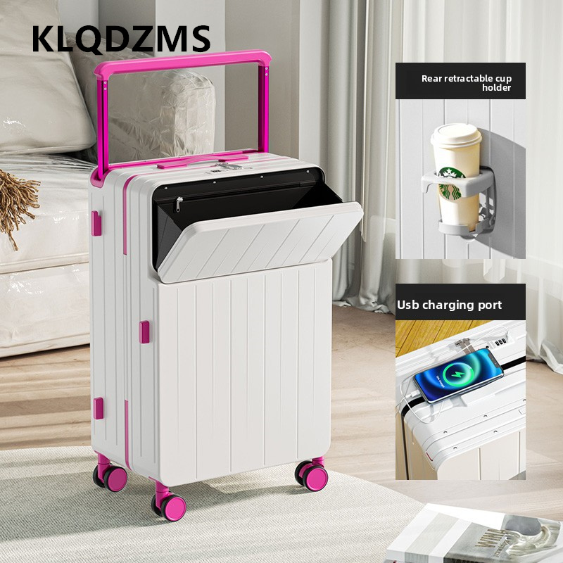 KLQDZMS Многофункциональный че – обзор и цена Front Opening Laptop Luggage 24 Inch
