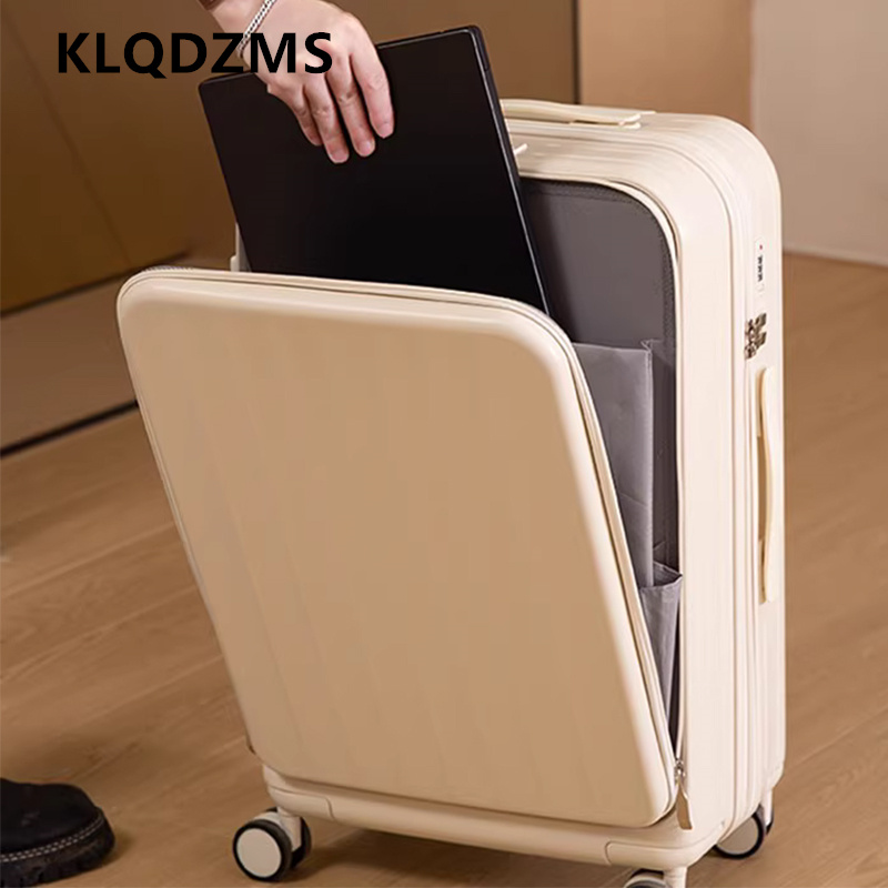 Многофункциональный чемодан KL – обзор и цена Front Opening Laptop Luggage 24 Inch