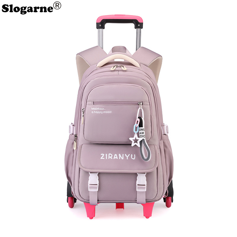 Школьный рюкзак-тележка для де – обзор и цена Foldable Rolling Luggage Bag