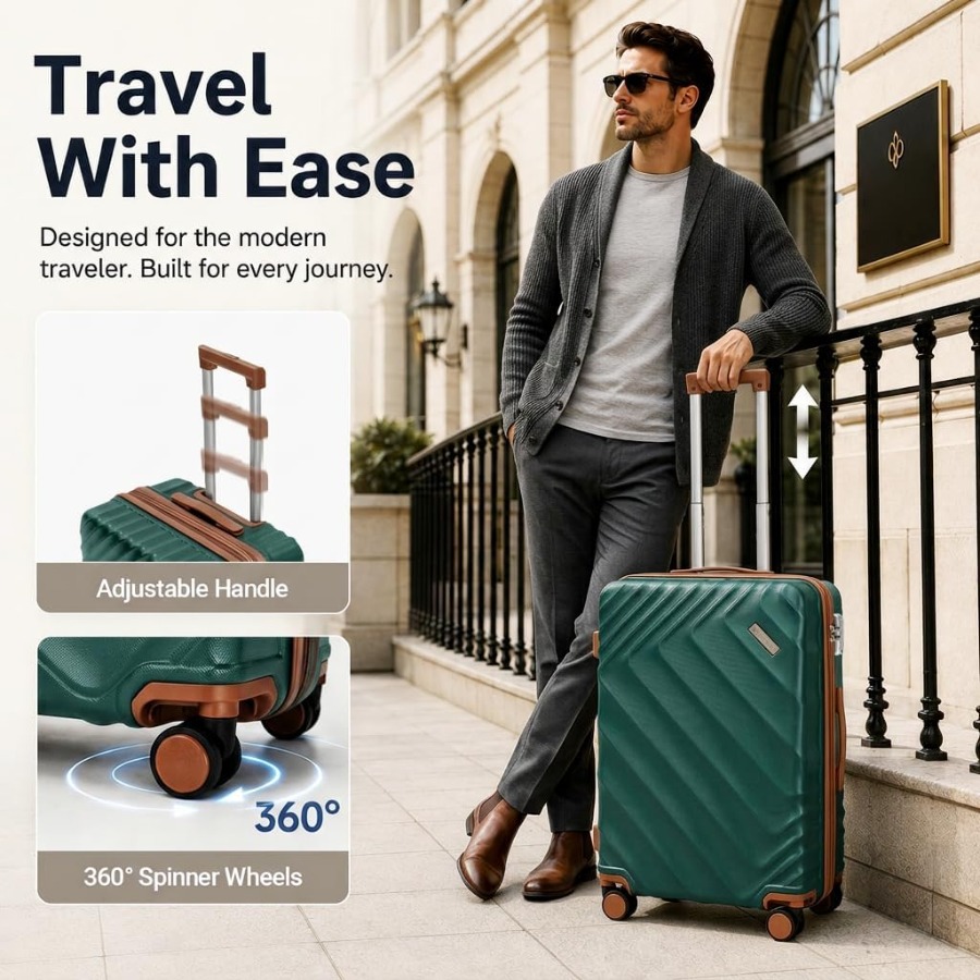 Набор из 5 жестких расширяемых – обзор и цена Expandable Hard Shell Luggage Set