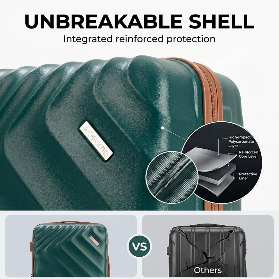 Набор из 5 жестких расширяемых – обзор и цена Expandable Hard Shell Luggage Set