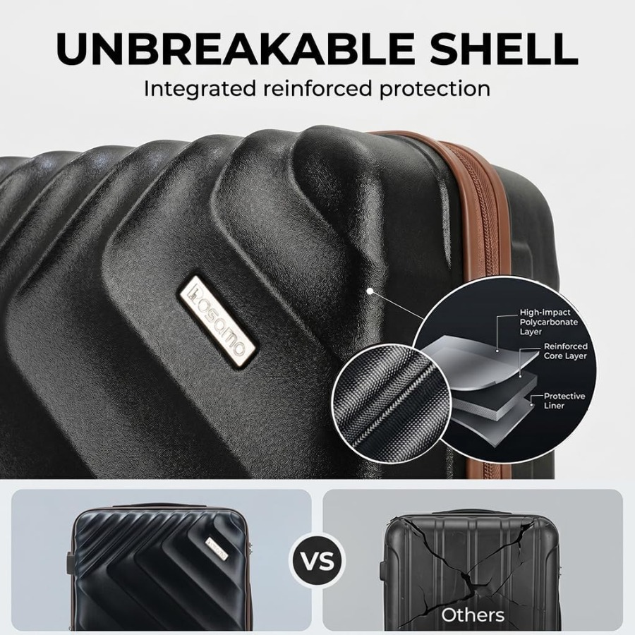 Набор из 6 предметов: жесткий  – обзор и цена Expandable Hard Shell Luggage Set