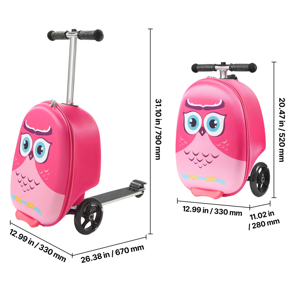 20-дюймовый детский самокат-че – обзор и цена Kids Ride On Suitcase Scooter