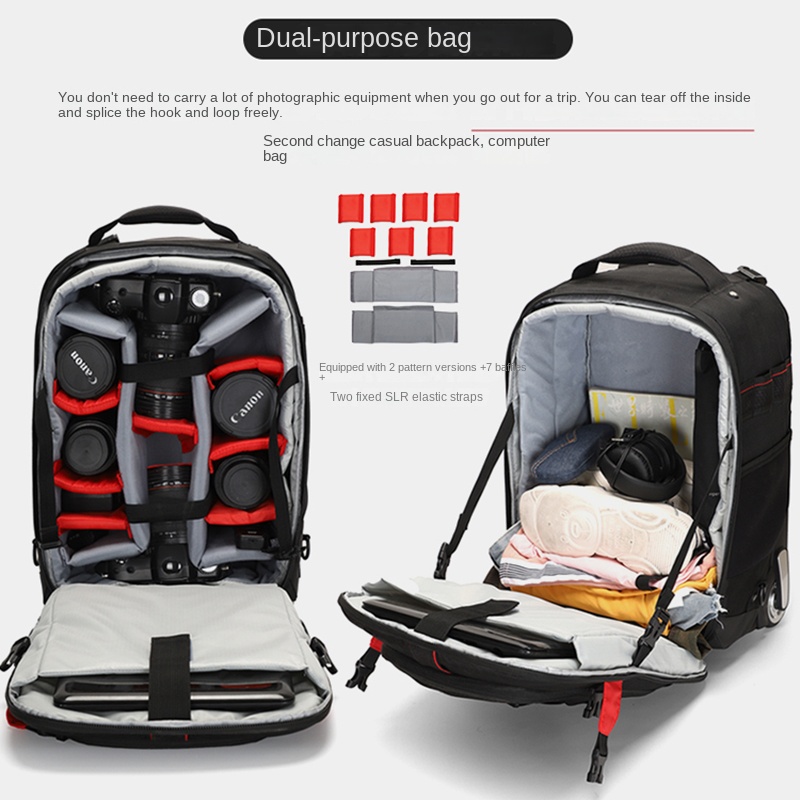 Профессиональный фото-рюкзак н – обзор и цена Foldable Rolling Luggage Bag