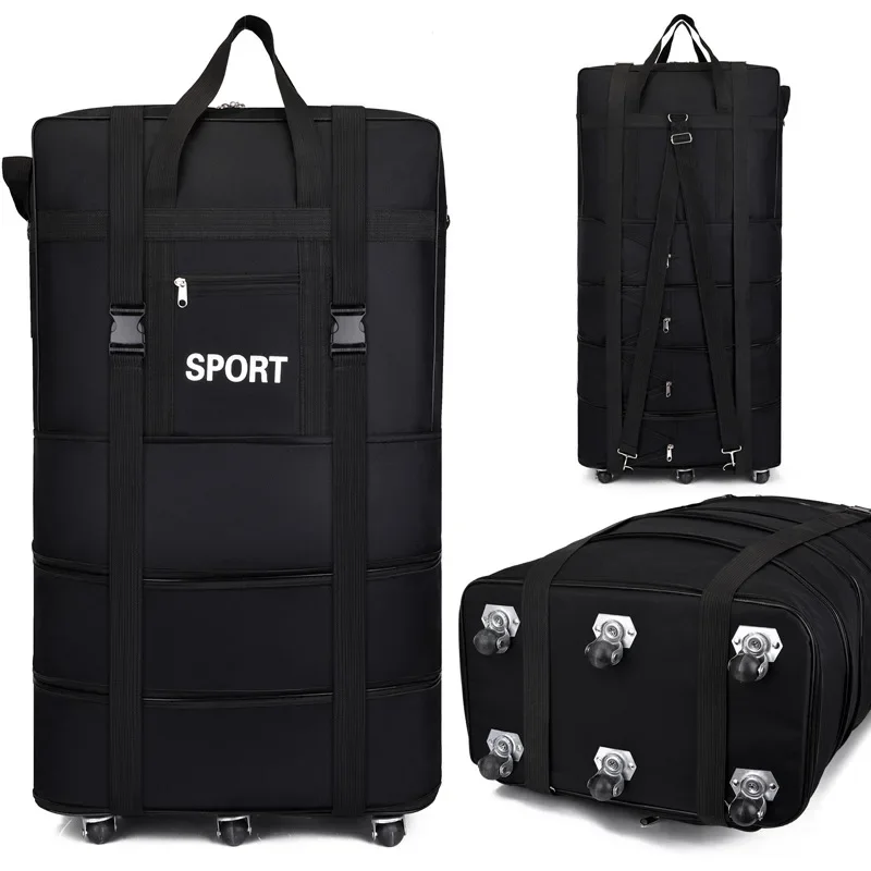 Плюс сумка в клетку авиакомпан – обзор и цена Foldable Rolling Luggage Bag
